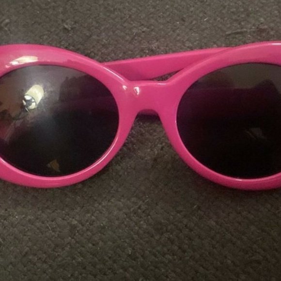 Hot Pink Mod / Kurt Cobain styled sunglasses - Picture 1 of 4